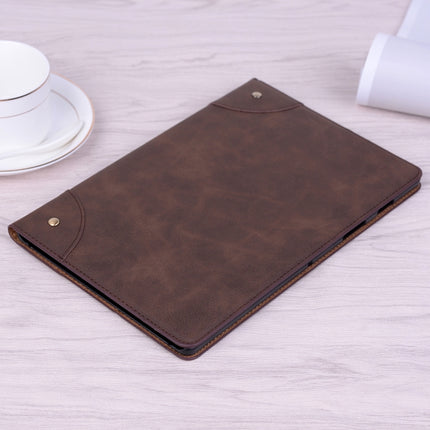 For Samsung Galaxy Tab A7 Lite T220/T225 Retro Leather Tablet Case(Dark Brown)-garmade.com