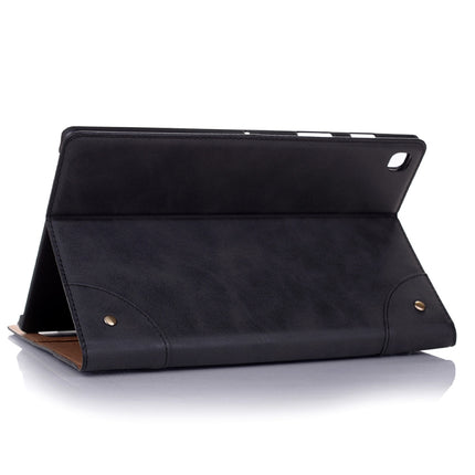 For Samsung Galaxy Tab A7 Lite T220/T225 Retro Leather Tablet Case(Black)-garmade.com