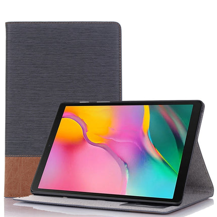 For Samsung Galaxy Tab A7 Lite T220/T225 Cross Texture Leather Tablet Case(Dark Grey)-garmade.com