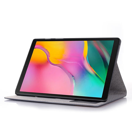 For Samsung Galaxy Tab A7 Lite T220/T225 Cross Texture Leather Tablet Case(Dark Grey)-garmade.com