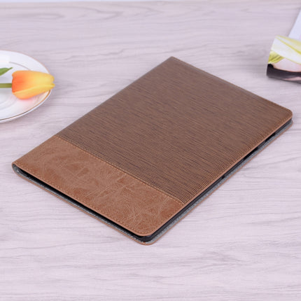 For Samsung Galaxy Tab A7 Lite T220/T225 Cross Texture Leather Tablet Case(Light Brown)-garmade.com