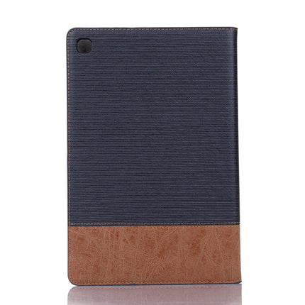 For Samsung Galaxy Tab A7 Lite T220/T225 Cross Texture Leather Tablet Case(Dark Blue)-garmade.com