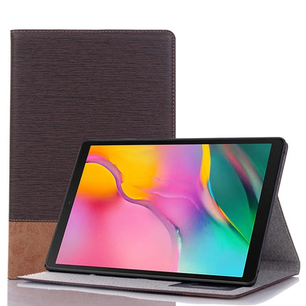 For Samsung Galaxy Tab A7 Lite T220/T225 Cross Texture Leather Tablet Case(Dark Brown)-garmade.com
