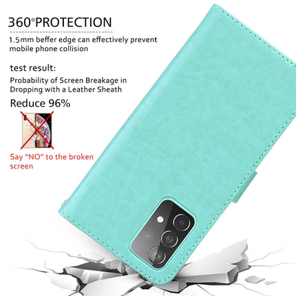 For Samsung Galaxy S22+ 5G Rose Embossed Leather Phone Case(Green)-garmade.com