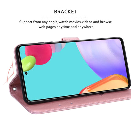 For Samsung Galaxy S22+ 5G Rose Embossed Leather Phone Case(Rose Gold)-garmade.com