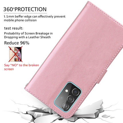 For Samsung Galaxy S22+ 5G Rose Embossed Leather Phone Case(Rose Gold)-garmade.com