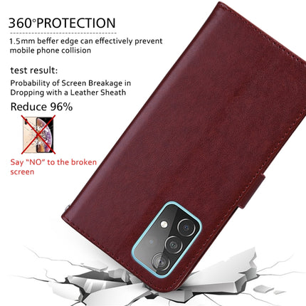 For Samsung Galaxy S22+ 5G Rose Embossed Leather Phone Case(Brown)-garmade.com