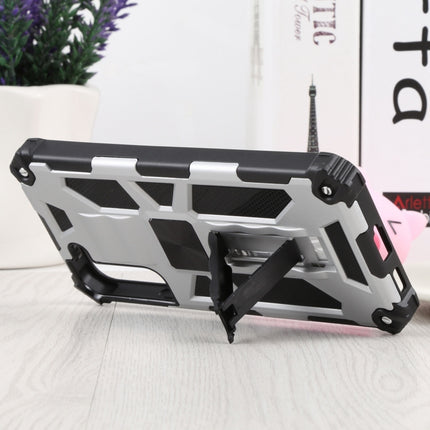 For Samsung Galaxy S22+ 5G Shockproof TPU + PC Magnetic Protective Phone Case with Holder(Silver)-garmade.com