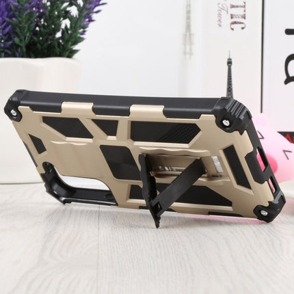 For Samsung Galaxy S22+ 5G Shockproof TPU + PC Magnetic Protective Phone Case with Holder(Gold)-garmade.com