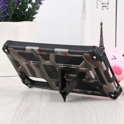 For Samsung Galaxy S22+ 5G Camouflage Armor Kickstand TPU + PC Magnetic Phone Case(Army Green)-garmade.com