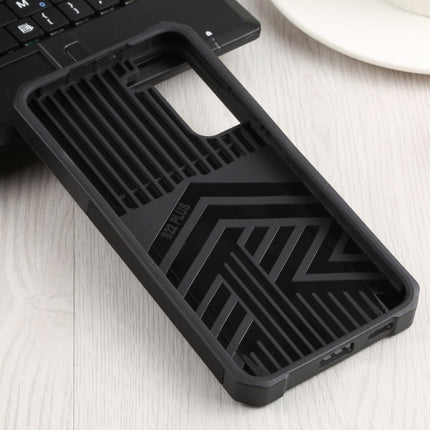 For Samsung Galaxy S22+ 5G Sliding Camera Cover Design PC + TPU Shockproof Phone Case with Ring Holder & Card Slot(Black)-garmade.com