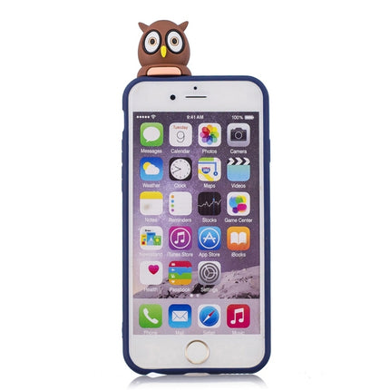 For iPhone 6 Shockproof Cartoon TPU Protective Case(Blue Owl)-garmade.com