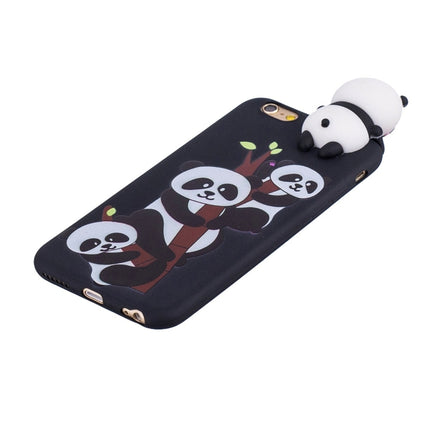 For iPhone 6 Shockproof Cartoon TPU Protective Case(Three Pandas)-garmade.com