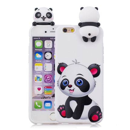 For iPhone 6 Plus Shockproof Cartoon TPU Protective Case(Panda)-garmade.com
