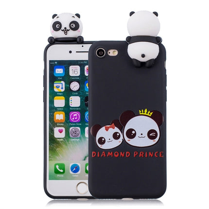 For iPhone 7 / 8 Shockproof Cartoon TPU Protective Case(Two Pandas)-garmade.com