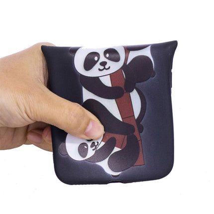 For iPhone X / XS Shockproof Cartoon TPU Protective Case(Three Pandas)-garmade.com