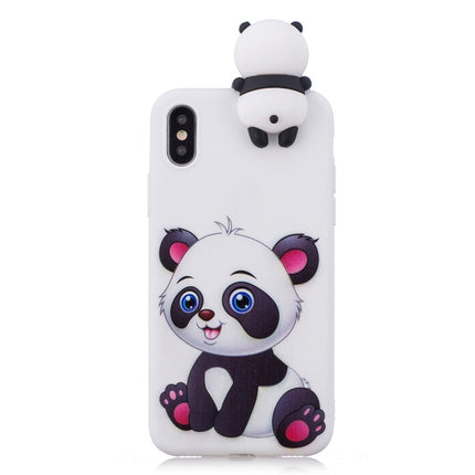 For iPhone X / XS Shockproof Cartoon TPU Protective Case(Panda)-garmade.com