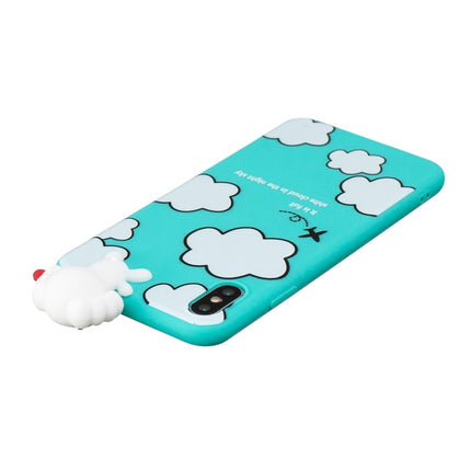 For iPhone XR Shockproof Cartoon TPU Protective Case(Clouds)-garmade.com
