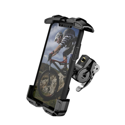 Motorcycle / Bicycle Outdoor Mobile Phone Riding Holder(Black)-garmade.com