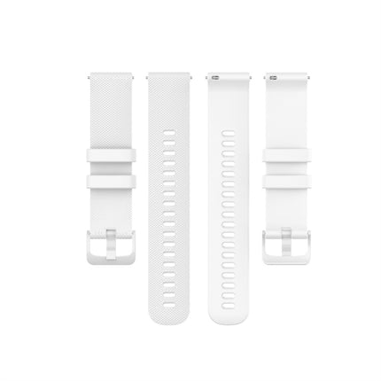 For Garmin Silicone Smart Watch Replacement Strap Wristband, Size:18mm Universal(White)-garmade.com