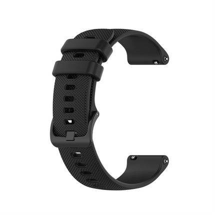 For Garmin Silicone Smart Watch Replacement Strap Wristband, Size:18mm Universal(Black)-garmade.com