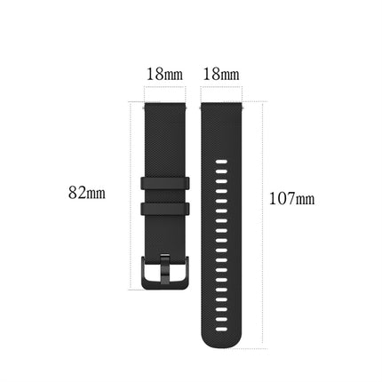 For Garmin Silicone Smart Watch Replacement Strap Wristband, Size:18mm Universal(Wine Red)-garmade.com