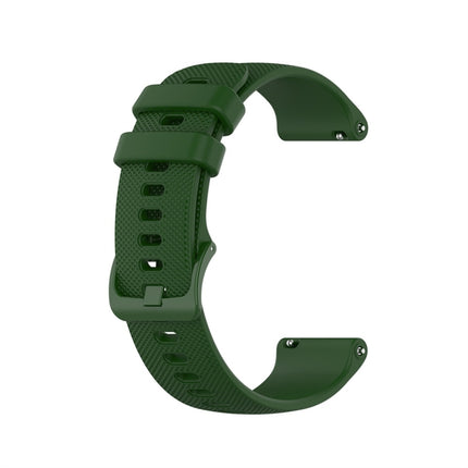 For Garmin Silicone Smart Watch Replacement Strap Wristband, Size:18mm Universal(Army Green)-garmade.com