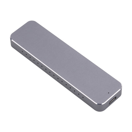 V195A USB-C / Type-C Female to M.2 NVMe SSD Hard Drive Enclosure(Grey)-garmade.com