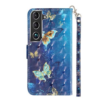 For Samsung Galaxy S22+ 5G 3D Pattern Horizontal Flip PU Leather Phone Case(Rankine Butterfly)-garmade.com