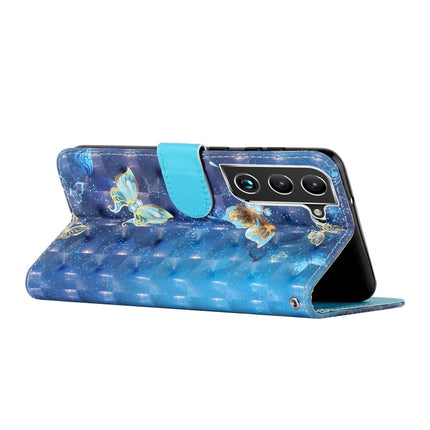 For Samsung Galaxy S22+ 5G 3D Pattern Horizontal Flip PU Leather Phone Case(Rankine Butterfly)-garmade.com
