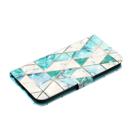 For Samsung Galaxy S22+ 5G 3D Pattern Horizontal Flip PU Leather Phone Case(Marble)-garmade.com