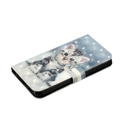 For Samsung Galaxy S22+ 5G 3D Pattern Horizontal Flip PU Leather Phone Case(Cat)-garmade.com