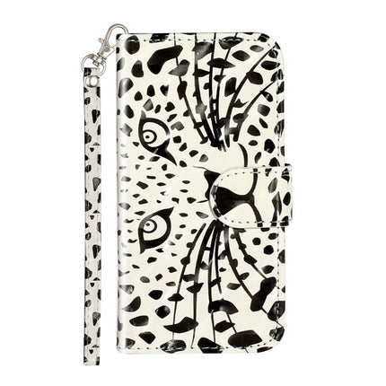 For Samsung Galaxy S22+ 5G 3D Pattern Horizontal Flip PU Leather Phone Case(Yellow Leopard)-garmade.com