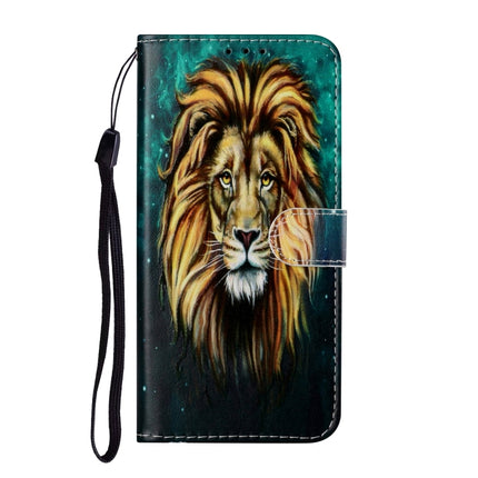 For Samsung Galaxy S22 5G Oil Embossed Pattern PU Leather Phone Case(Lion)-garmade.com