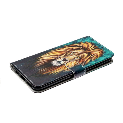 For Samsung Galaxy S22 5G Oil Embossed Pattern PU Leather Phone Case(Lion)-garmade.com