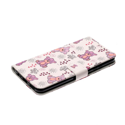For Samsung Galaxy S22 5G Oil Embossed Pattern PU Leather Phone Case(Little Bear)-garmade.com