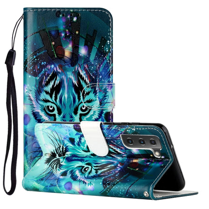 For Samsung Galaxy S22+ 5G Oil Embossed Pattern PU Leather Phone Case(Tiger)-garmade.com