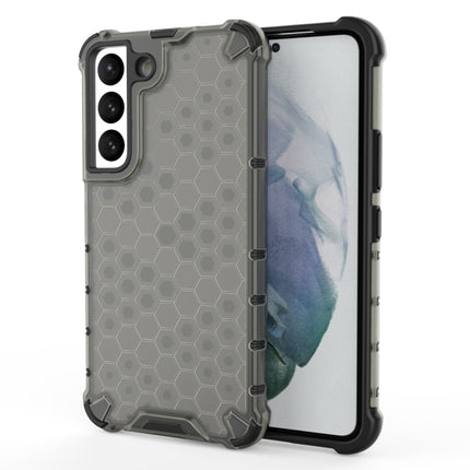 For Samsung Galaxy S22 5G Honeycomb PC + TPU Phone Case(Black)-garmade.com