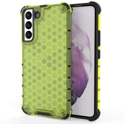 For Samsung Galaxy S22+ 5G Honeycomb PC + TPU Phone Case(Green)-garmade.com