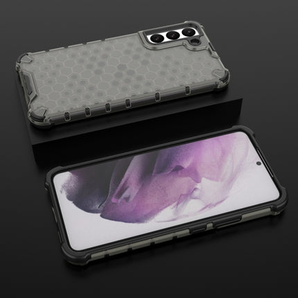 For Samsung Galaxy S22+ 5G Honeycomb PC + TPU Phone Case(Black)-garmade.com