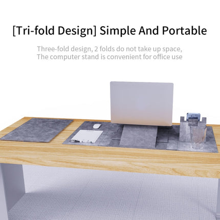 Multifunctional Foldable Phone Bracket Tablet Holder Table Mat(Dark Grey)-garmade.com