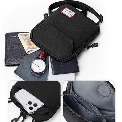 cxs-232 Adjustable Frosted Mobile Phone Bag, Size: 19 x 15 x 2cm(Black)-garmade.com