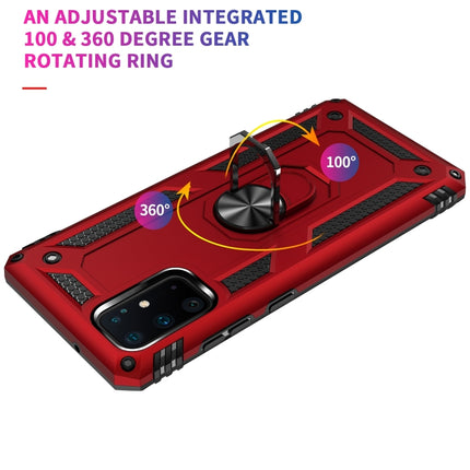 For Galaxy S20 Ultra Armor Shockproof TPU + PC Protective Case with 360 Degree Rotation Holder(Red)-garmade.com