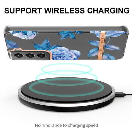 For Samsung Galaxy S22+ Flowers and Plants Series IMD TPU Phone Case(Orchid Peony)-garmade.com