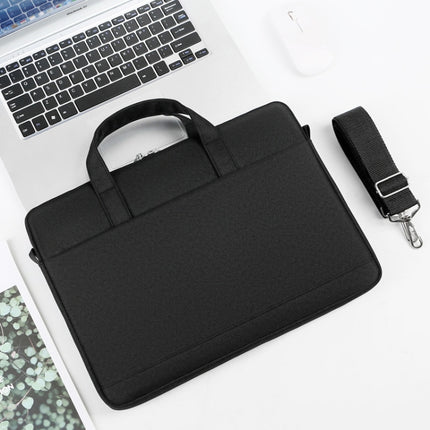 P310 Waterproof Oxford Cloth Laptop Handbag For 14 inch(Black)-garmade.com