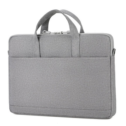 P310 Waterproof Oxford Cloth Laptop Handbag For 14 inch(Grey)-garmade.com