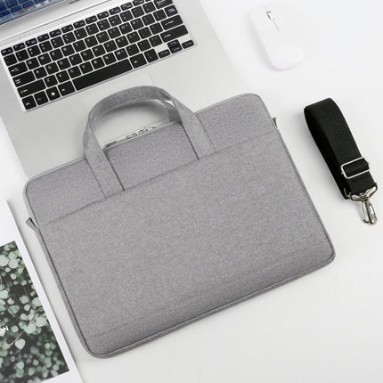 P310 Waterproof Oxford Cloth Laptop Handbag For 14 inch(Grey)-garmade.com