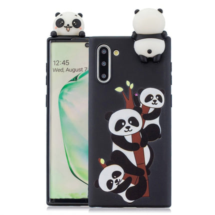 For Galaxy Note 10 Shockproof Cartoon TPU Protective Case(Three Pandas)-garmade.com