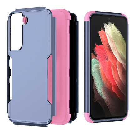 For Samsung Galaxy S22 5G TPU + PC Shockproof Phone Case(Royal Blue+Pink)-garmade.com