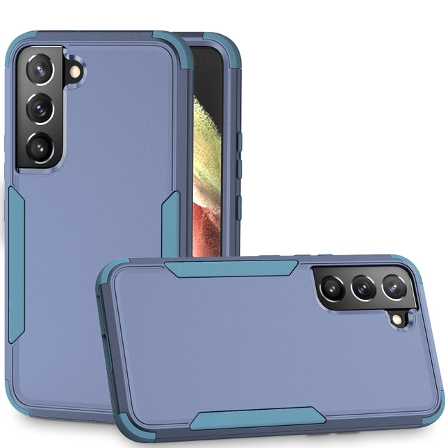 For Samsung Galaxy S22 5G TPU + PC Shockproof Phone Case(Royal Blue+Blue)-garmade.com
